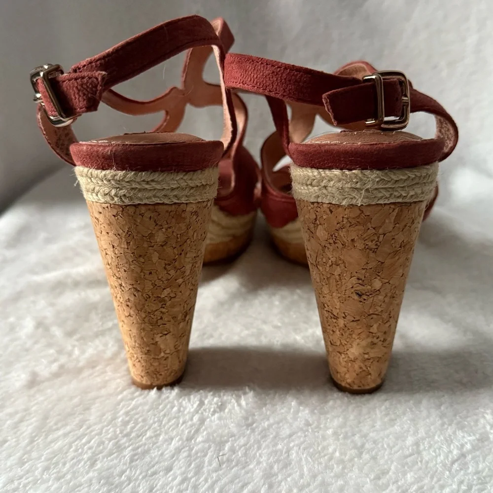 Nurture Heels Women's Strappy Sandals - Brown Size‎ 8.5M Party Career New